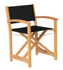 Traditional Teak KATE director chair (zwart)