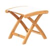 Traditional Teak KATE voetstoel (wit)