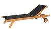 Traditional Teak KATE lounger / ligbed (zwart)