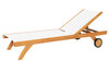 Traditional Teak KATE lounger / ligbed (wit)