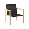 Traditional Teak NOAH Lounge Stoel Zwart