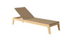 Traditional Teak NOAH lounger / ligbed (zwart)