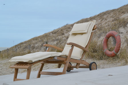 Traditional Teak VICTORIA deckchair / ligstoel