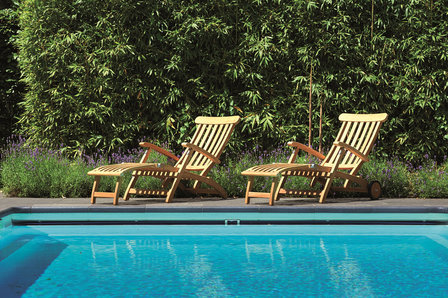 Traditional Teak VICTORIA deckchair / ligstoel