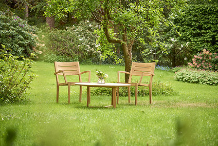 Traditional Teak MANON bijzettafel 100 x 70 cm