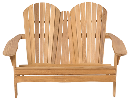 Traditional Teak SIENNA beachchair 2-zitter (mosaic-teak)