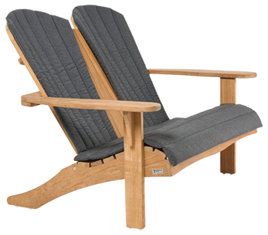 Traditional Teak SIENNA beachchair 2-zitter (mosaic-teak)