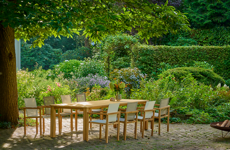 Traditional Teak MAXIMA tuintafel 300 x 103 cm