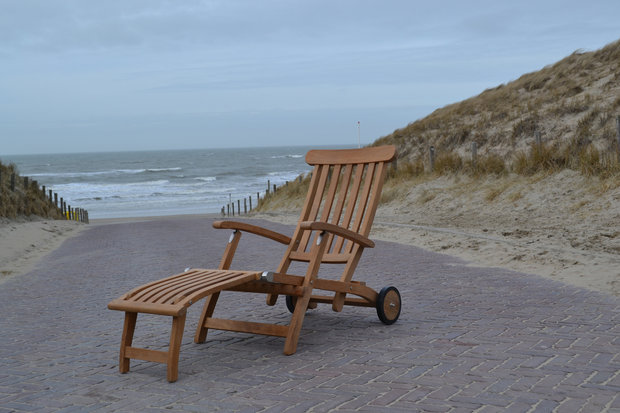 Traditional Teak VICTORIA deckchair / ligstoel