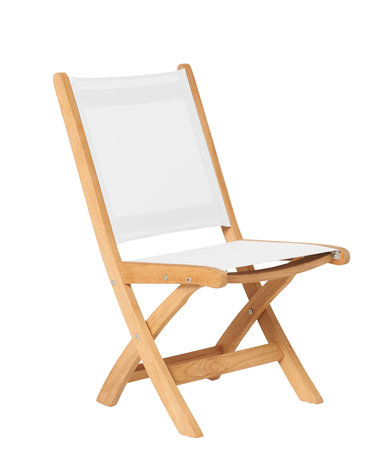 Traditional Teak KATE folding chair / wit