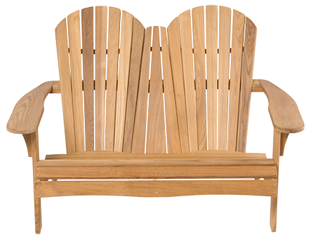 Traditional Teak SIENNA beachchair 2-zitter (mosaic-teak)