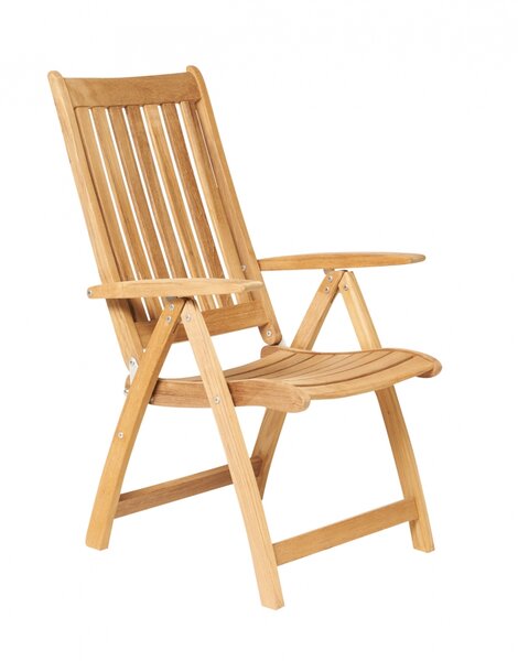 Traditional Teak ALEXIA recliner / verstelbare stoel