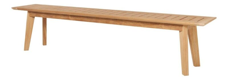  Traditional Teak LUNA backless bench / sportbank 202 cm
