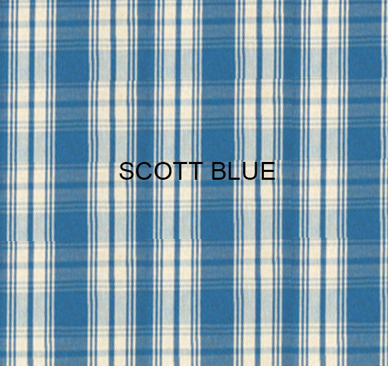 Stof Scott Blue