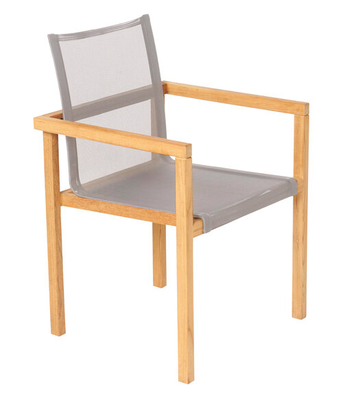 Traditional Teak NOAH stacking chair / stapelstoel (taupe)