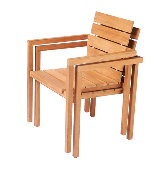 Traditional Teak MAXIMA stacking chair / stapelstoel