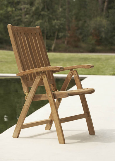 Teak &amp; Garden BIG BEN Recliner / verstelbare stoel (RVS beslag)