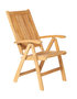 Traditional Teak VICTORIA recliner / verstelbare stoel