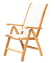 Traditional Teak KATE recliner / verstelbare stoel (wit)