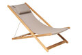 Traditional Teak KATE relax chair / loungestoel (taupe)